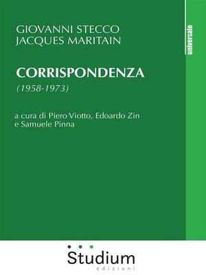 cover image of Corrispondenza (1958-1973)